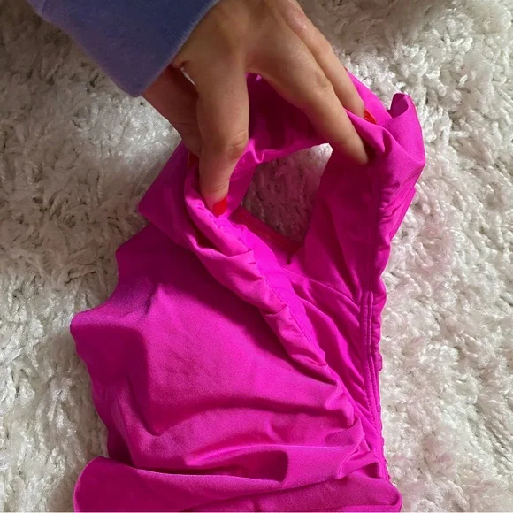 Trina Turk Off Shoulder Bikini, Pink, size 8 - Picture 4 of 6